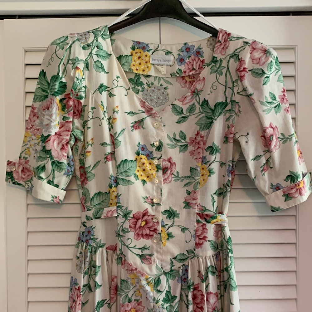 1990 vintage floral dress like new